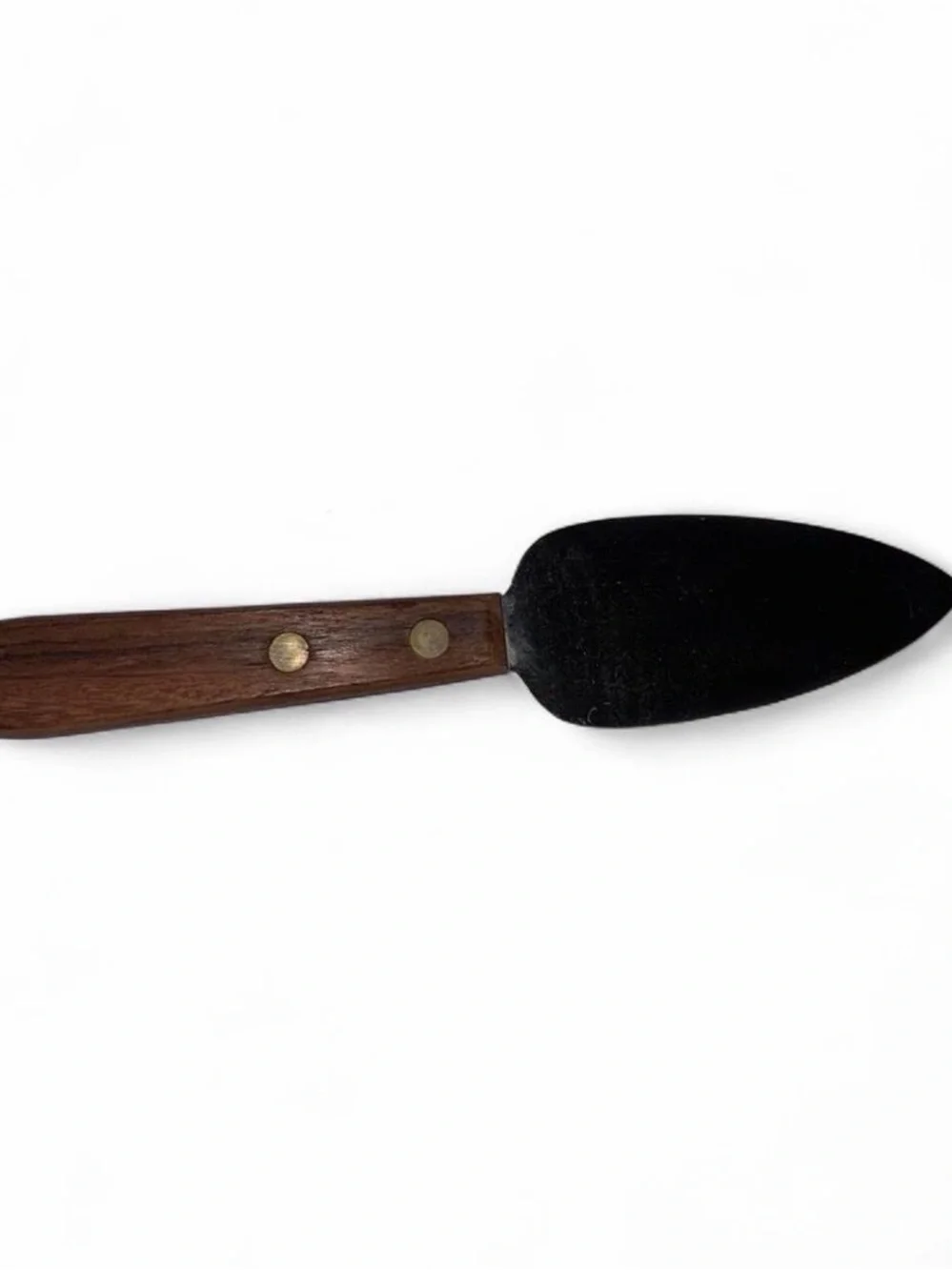 Vintage hickory farms Wood Handle cheese Spreader in Dark Brown and Black